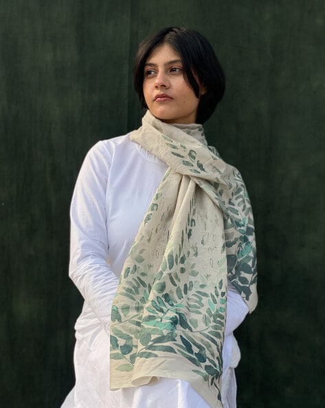 Women Printed Cotton Scarf Price in India