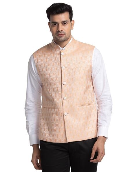 Buy Raymond Men Blue Solid Nehru Jacket - Nehru Jackets for Men 10217121 |  Myntra