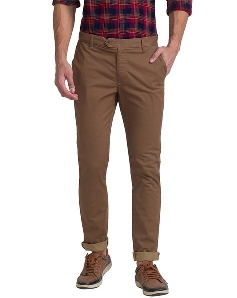 Buy Raymond Dark Grey Regular Fit Flat Front Trousers for Men's Online @  Tata CLiQ