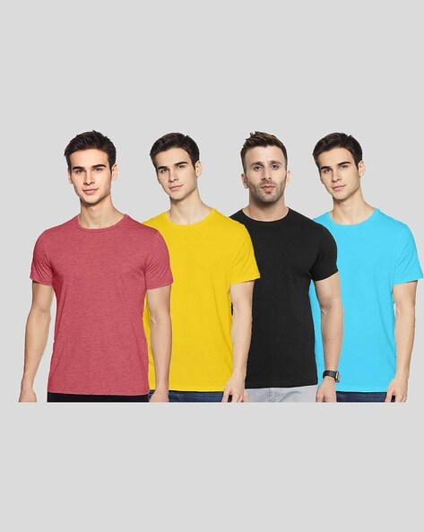 Buy Blue, Yellow, Red & Black Tshirts for Men by COLOR CAPITAL Online