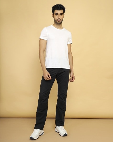 Buy Black Trousers & Pants for Men by Wrangler Online