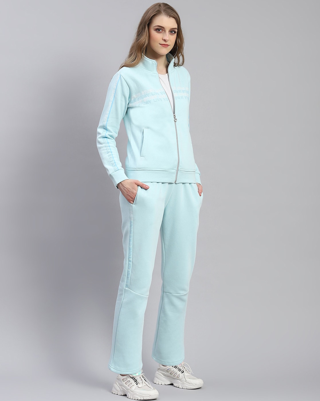 Light blue tracksuit on sale womens