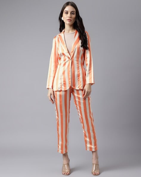SheIn Women's 2 Piece Blazer Pants Suit Set