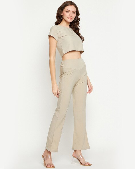 Flat front wide leg pants best sale