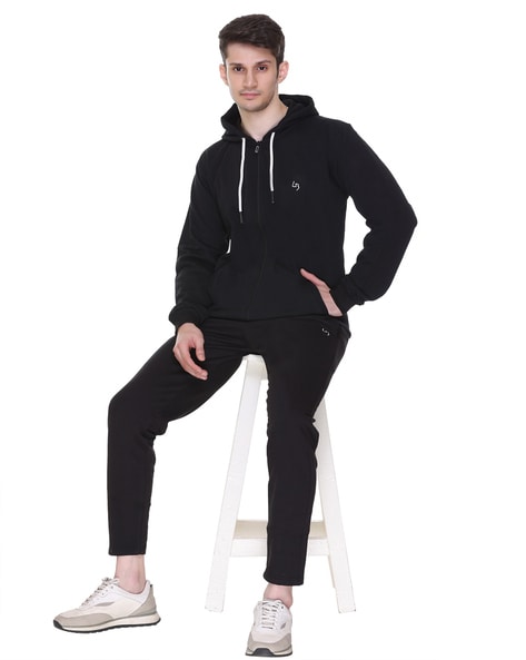 NOTWILD Hoodie Trouser Set for Women | Winter Sweatshirt Track Pant Combo  Winter wear | Black : Amazon.in: Fashion