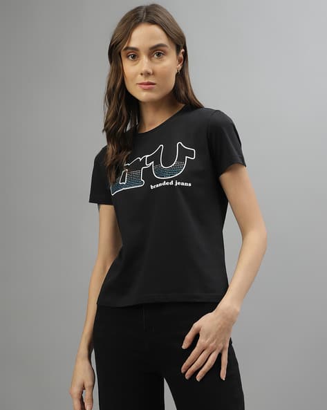 Buy Black Tshirts for Women by TRUE RELIGION Online