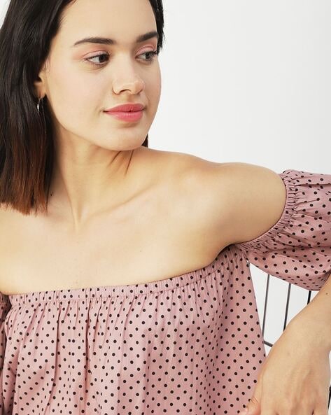 Buy Rose Gold Tops for Women by Moomaya Online Ajio