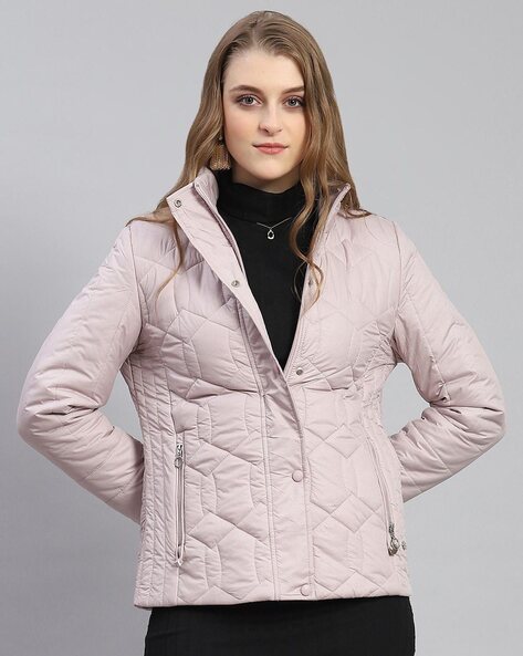 Buy Women Pink Solid Jacket Online in India - Monte Carlo