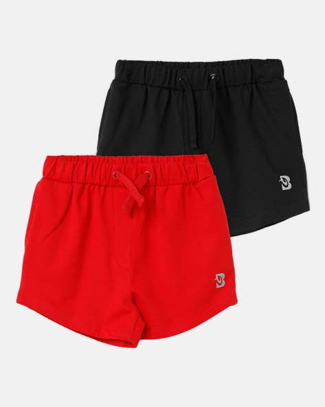 Buy Red Shorts & 3/4ths for Girls by Blissberry Online