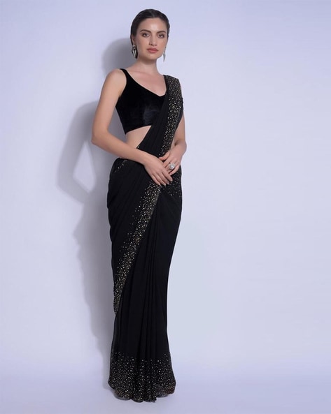 Buy Black Sarees for Women by Kalki Fashion Online | Ajio.com