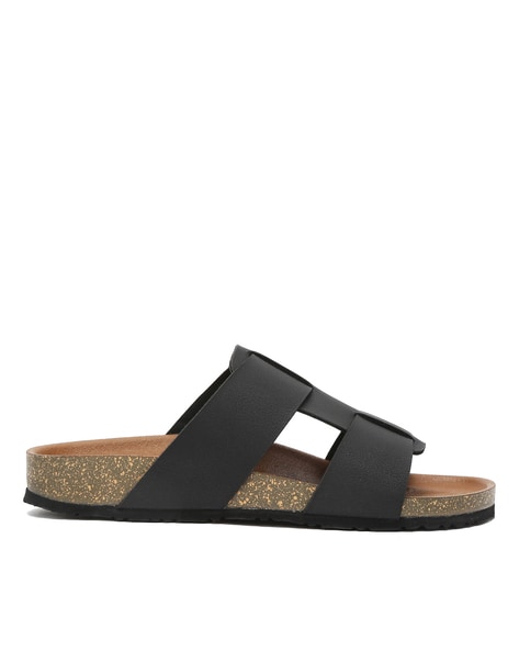 Double strap slip on sandals new arrivals