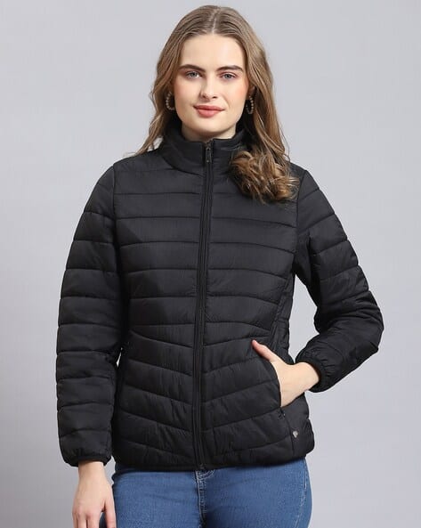 Women Quilted Zip-Front Regular Fit Puffer Jacket