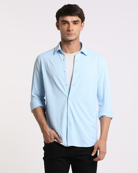 Buy Sky Blue - Formal Shirts For Men Online in India -Beyoung