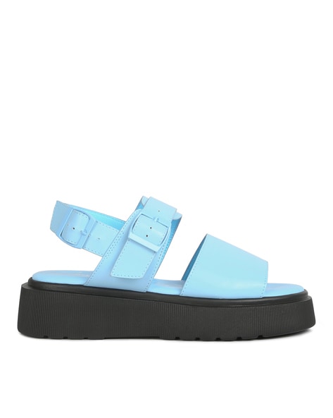 Buy Blue Heeled Sandals for Women by LONDON RAG Online Ajio