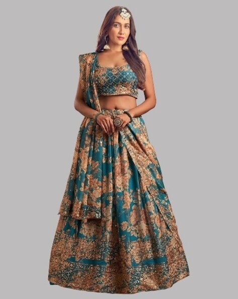Buy Bollylounge Girls Lehenga Choli Ethnic Wear Embroidered Ghagra Choli  Purple Online at Best Prices in India - JioMart.
