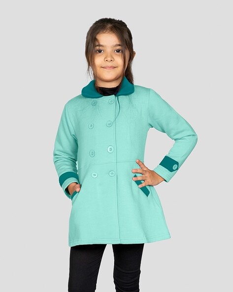 Girls on sale turquoise coat