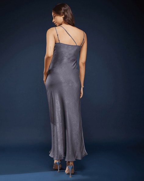 Linden Satin Gown by Tania Olsen - Midnight Blue - Mothers Only