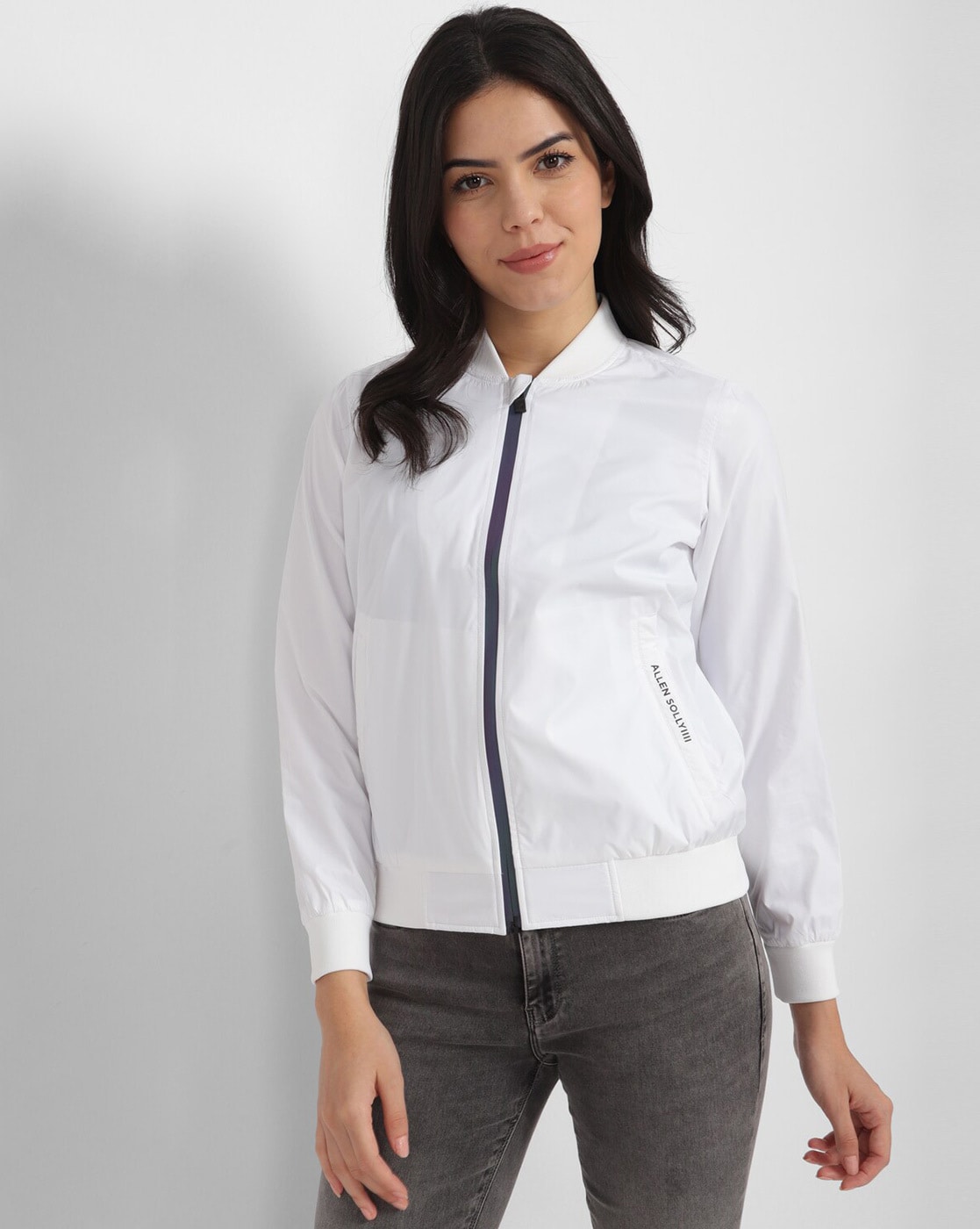 Buy Women White Print Casual Jacket Online - 322421 | Allen Solly