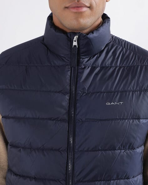 Gant Mens Puffer Jacket Gant Sleeveless Jacket Men Quilted Puffer