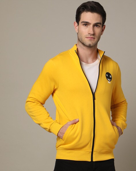 Yellow hot sale sweat jacket