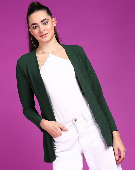 Buy Green Shrugs Jackets for Women by POPWINGS Online Ajio