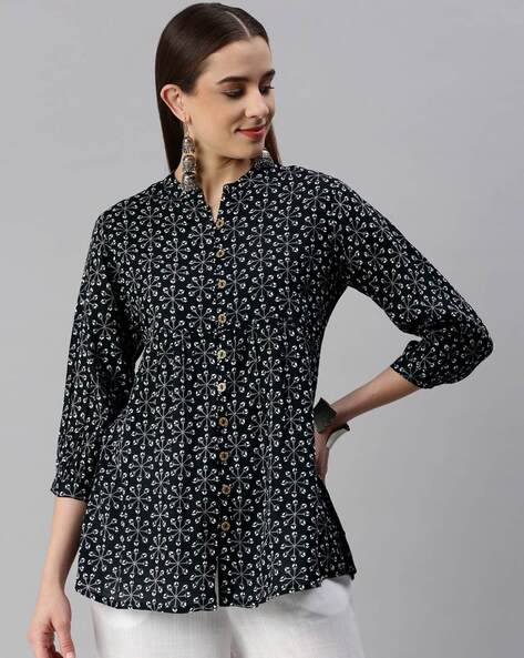 Buy Black Shirts, Tops & Tunic for Women by KIPEK Online