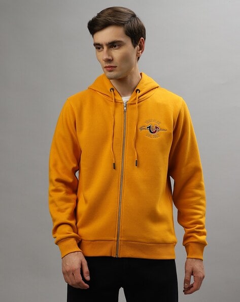 Yellow true clearance religion hoodie