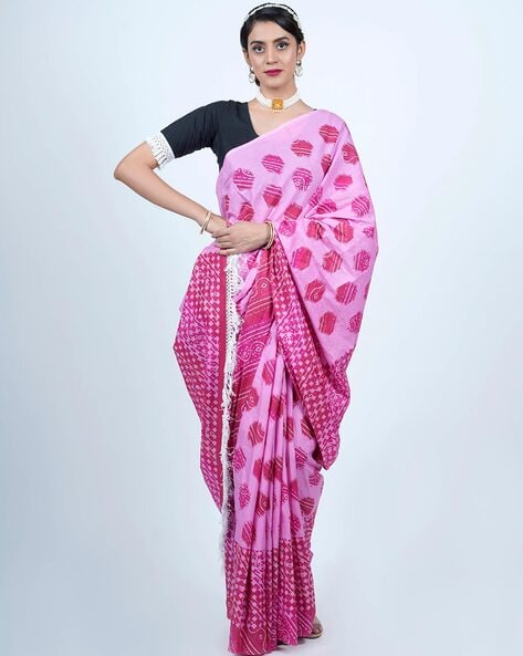 Various Women Designer Bandhani Sarees at Best Price in Jamnagar | K.h.  Dyeing & Bandhani