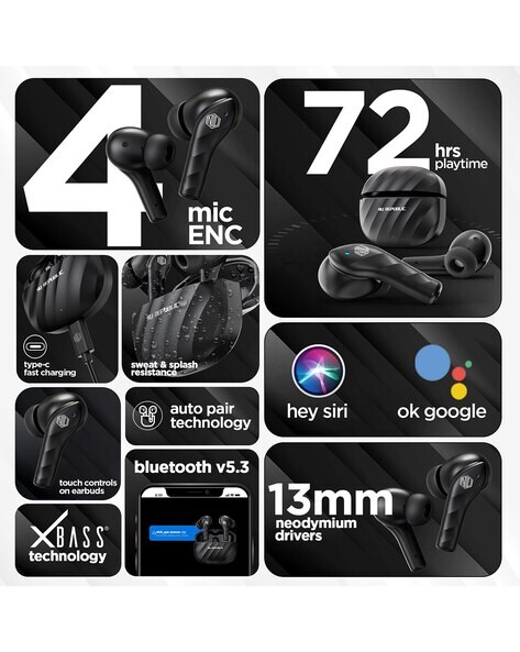 Extreme best sale bass earphones