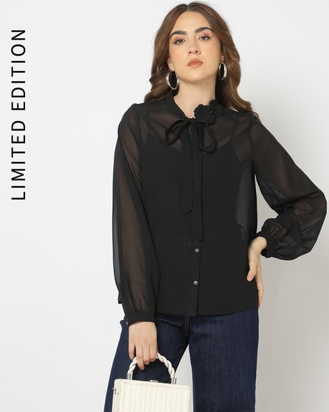 Buy Black Tops for Women by GAP Online Ajio