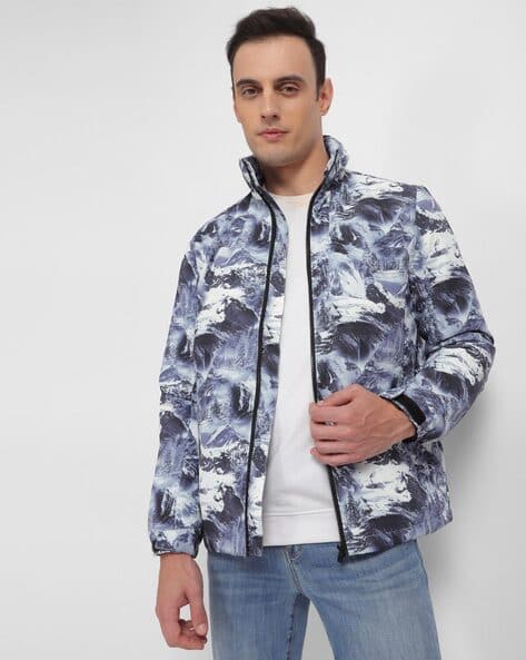 Printed Jacket Multi Coloured Jacket Mens Men Printed Regular Fit