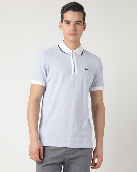 Buy BOSS Embroidered Logo Cotton-Pique Polo T-Shirt