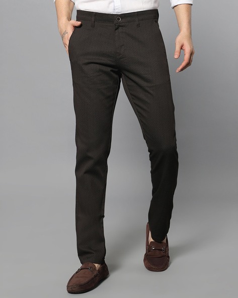 Buy Printed Skinny Fit Flat-Front Chinos Online at Best Prices in India -  JioMart.