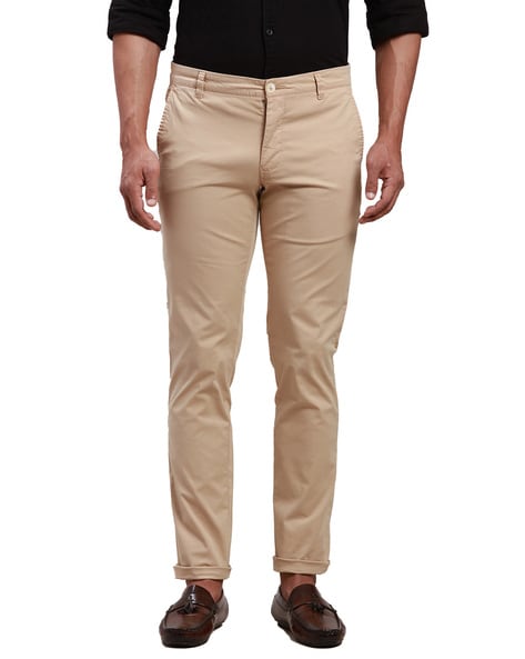 Buy Parx Grey Cotton Trouser for Men Online @ Tata CLiQ