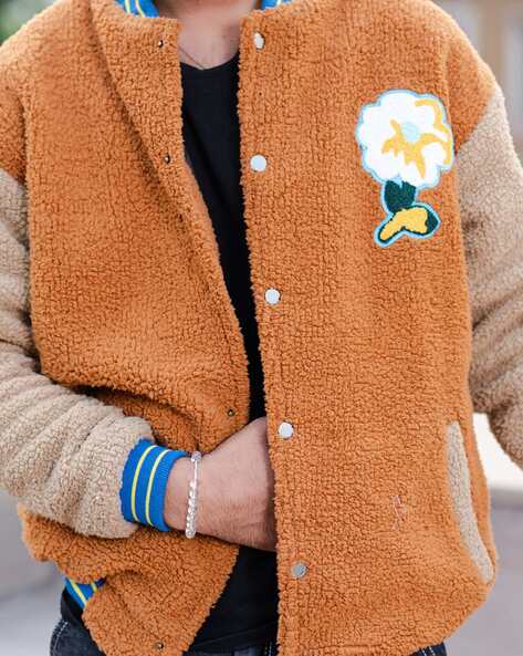 Burnt orange 2024 sherpa jacket