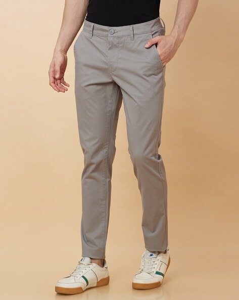 Buy Being Human Men Regular Fit Grey Joggers online