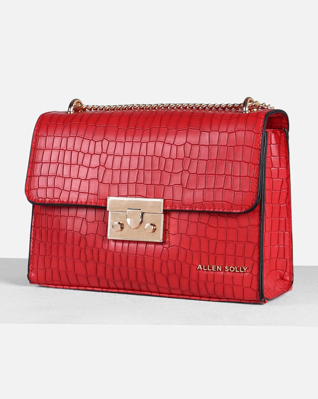 Buy ALLEN SOLLY Womens Snap Closure Tote Handbag | Shoppers Stop
