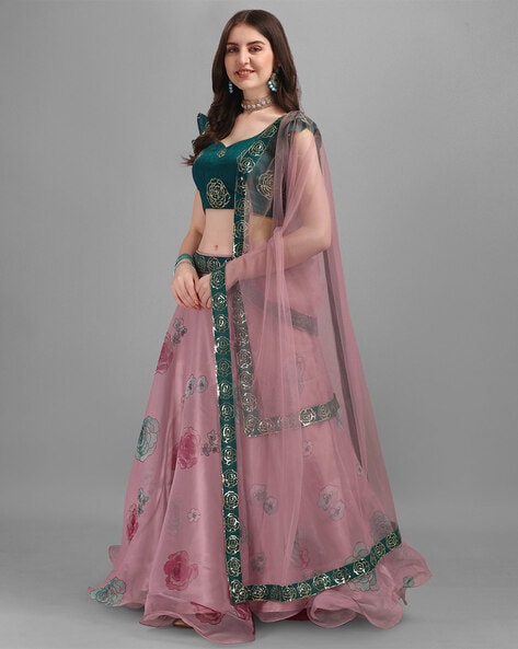 Buy Soft Net Wedding Wear Lehenga Choli In Pink Color Online - LLCV01987 |  Andaaz Fashion