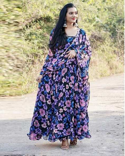 Floral print hotsell long kurtis