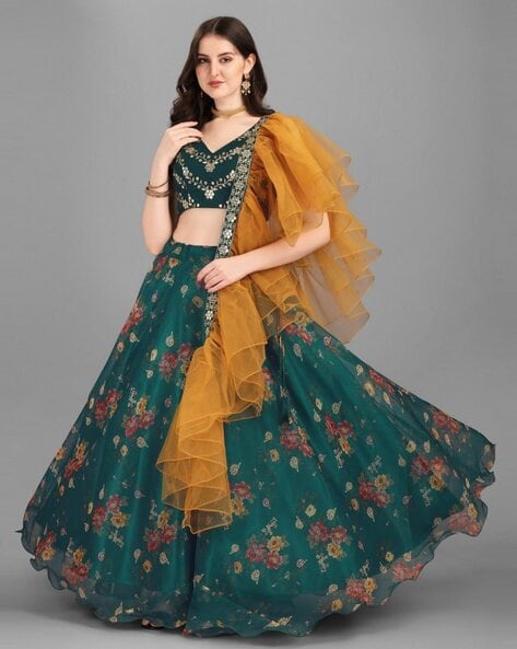 Buy Designer Lucknowi Lehenga Choli With Sequence Embroidery Work/wedding Lehenga  Choli/party Wear Lehenga Choli for Women/indian Ethnic Clothes Online in  India - Etsy