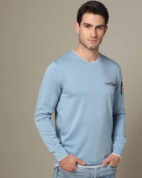 SPYKAR Men Typographic Print Slim Fit Sweatshirt