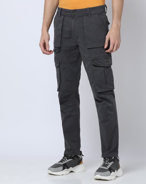 Jack & Jones Men's Cuffed Cargo Trousers Slim Fit Casual Combat Bottom  28W-36W | eBay