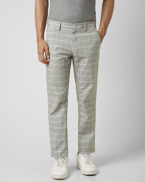 Grey Check Pants | Men's Checkered Pants | La Haute – la haute couture