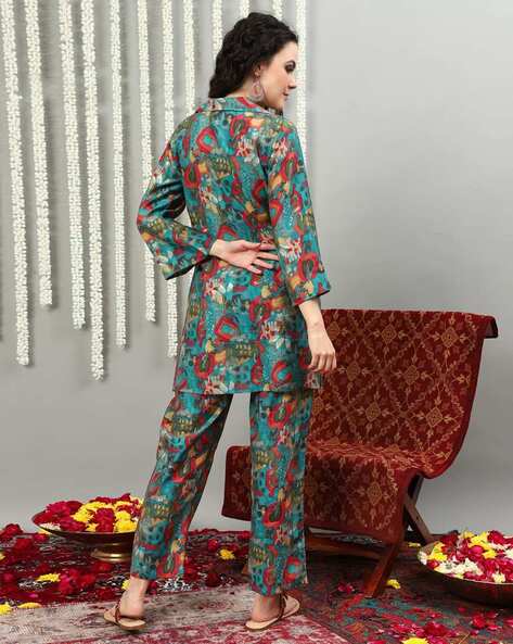 Two-piece wide trousers & its matching tunic by by-odeal - 2 pieces -  Afrikrea