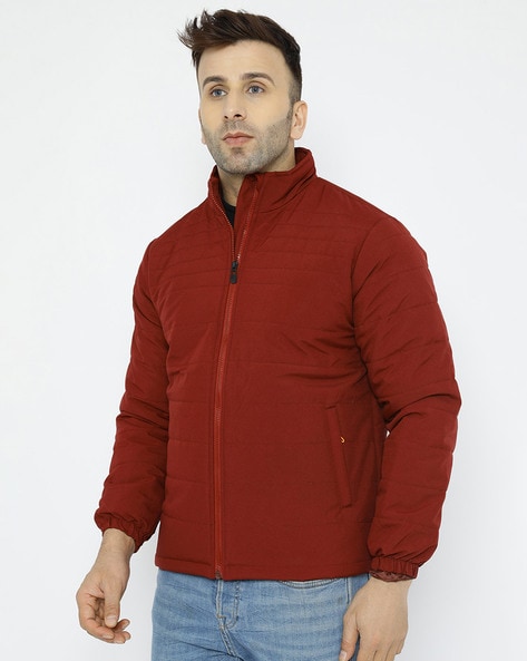 Buy Louis Philippe Jeans Maroon Cotton Regular Fit Jacket for Mens Online @  Tata CLiQ