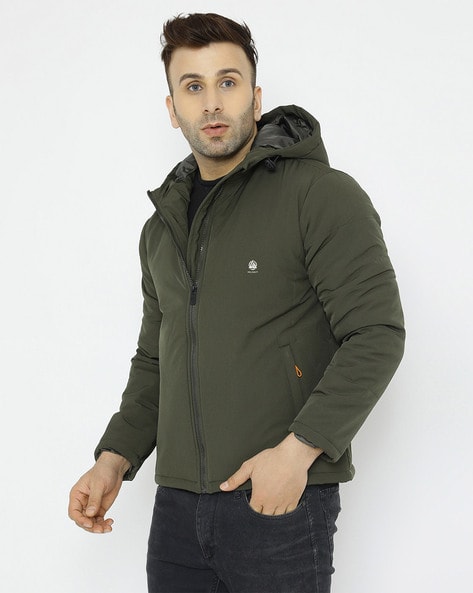 Men Zip Front Letter Print Jacket – styleflea