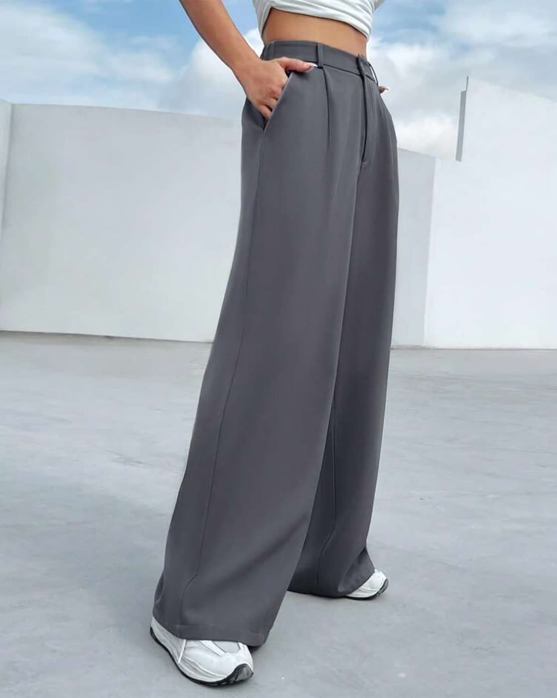 Zerres Anika 1303-983 97 Grey Wool Blend Stretch City Trousers – Shirley  Allum