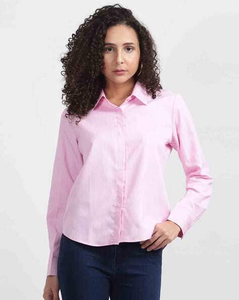 NKSA FASHION Women Regular Fit Shirt with Spread Collar