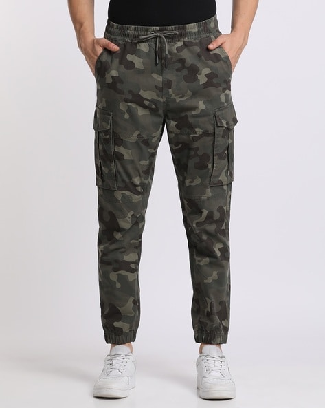 Mens camo store cargo joggers