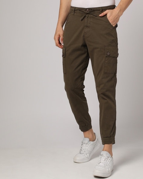 Regular Rise Cargo Jogger Pants